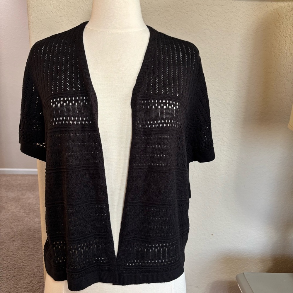 Lane Bryant open front lightweigy cardigan womens sz 18/20   short sleeves